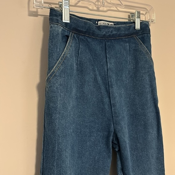 Vintage 80s George Marciano for Guess Denim Stirup Pants size 28 - Picture 2 of 8
